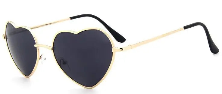 Heart Shaped Sunglasses metal Women Brand Designer Fashion LOVE Clear Ocean Lenses Sun Glasses Oculos UV400