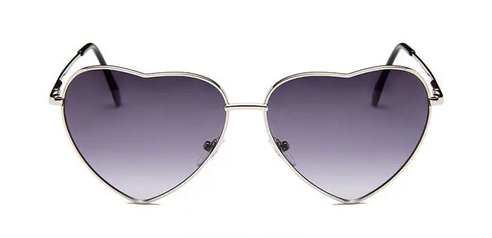 Heart Shaped Sunglasses metal Women Brand Designer Fashion LOVE Clear Ocean Lenses Sun Glasses Oculos UV400