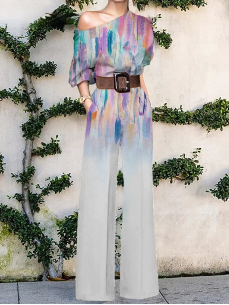 Women Jumpsuits New In Spring Autumn Female Chic Elegant Office Lady Wide Leg Pants Bodysuits Jump Suits for Women One Pieces