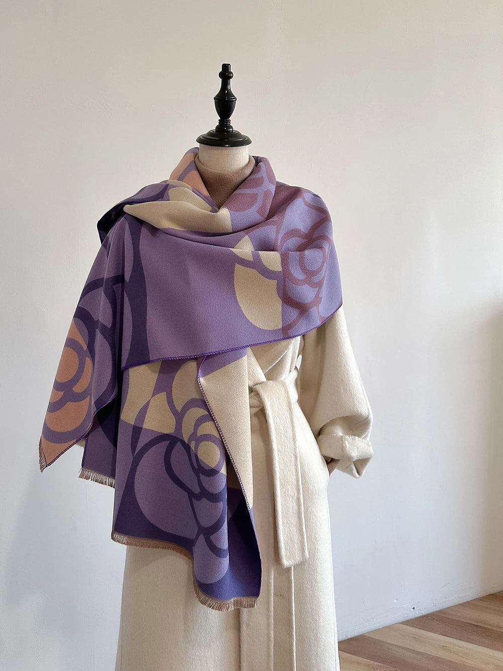 Cashmere Scarf for Women Thick Warm Winter Blanket Brand Female Luxury Quality Shawl Wrap Bufanda 2024 Poncho Echarpe Pashmina