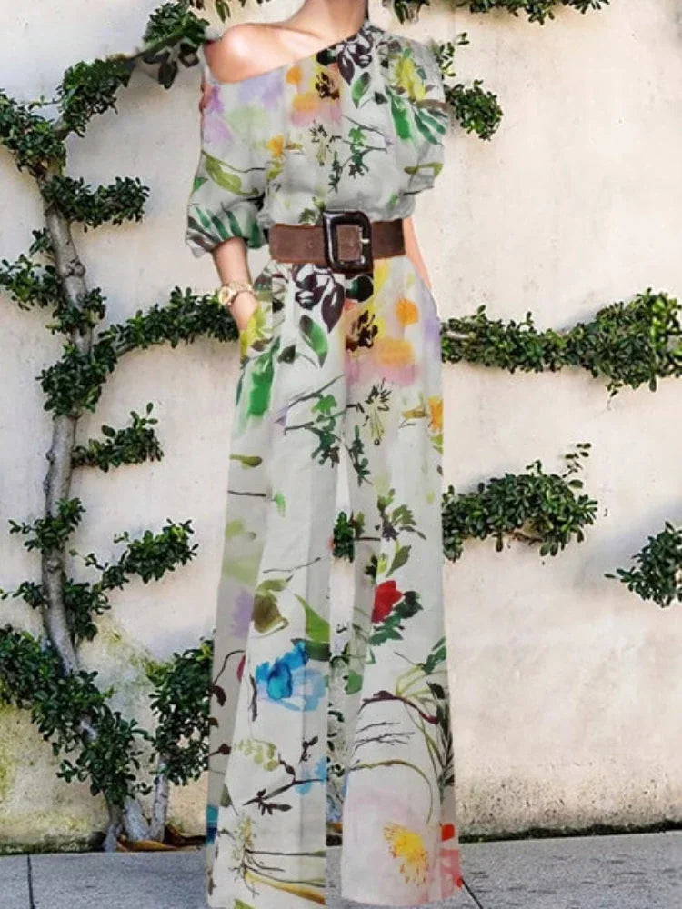 Women Jumpsuits New In Spring Autumn Female Chic Elegant Office Lady Wide Leg Pants Bodysuits Jump Suits for Women One Pieces