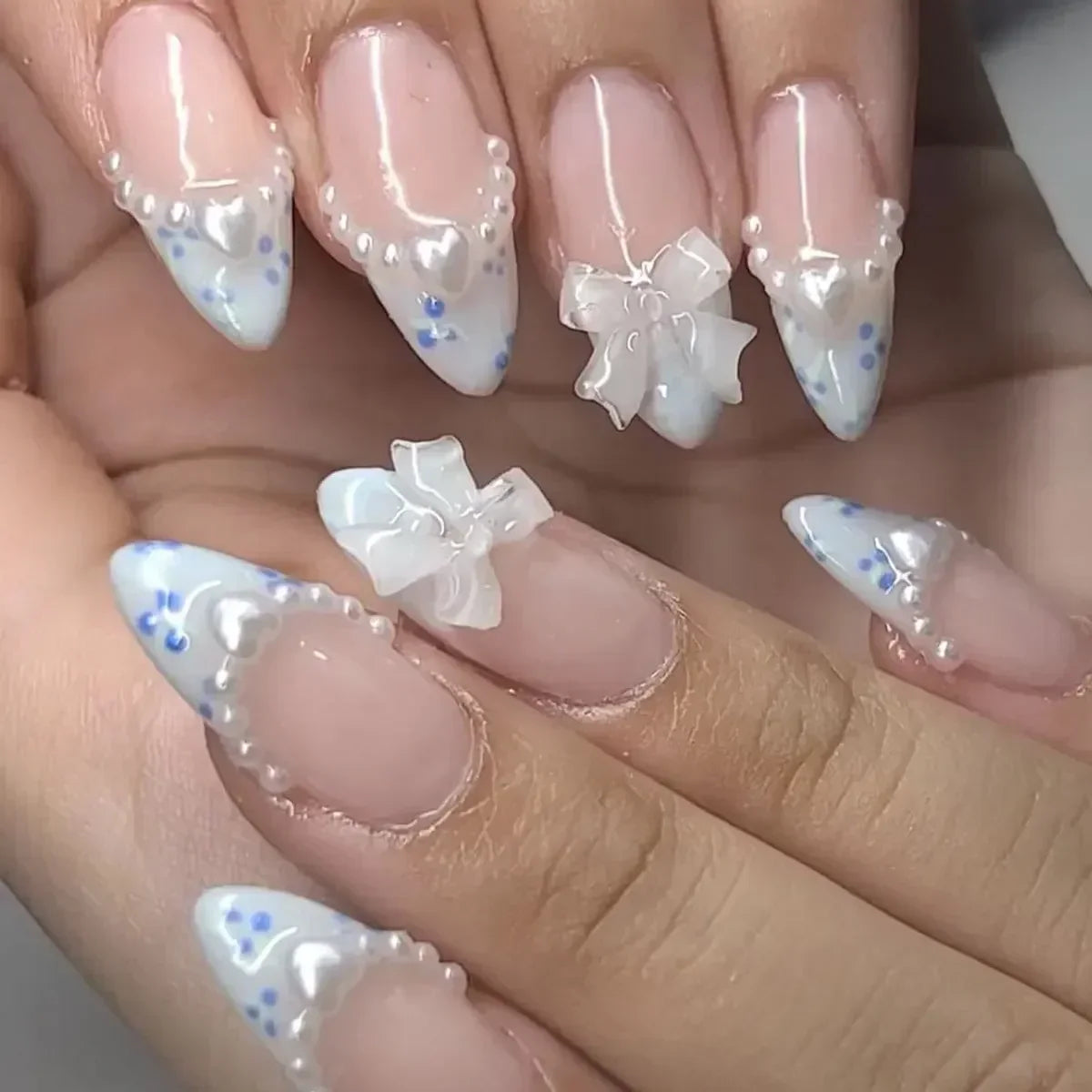 Black and White Press-On Nails