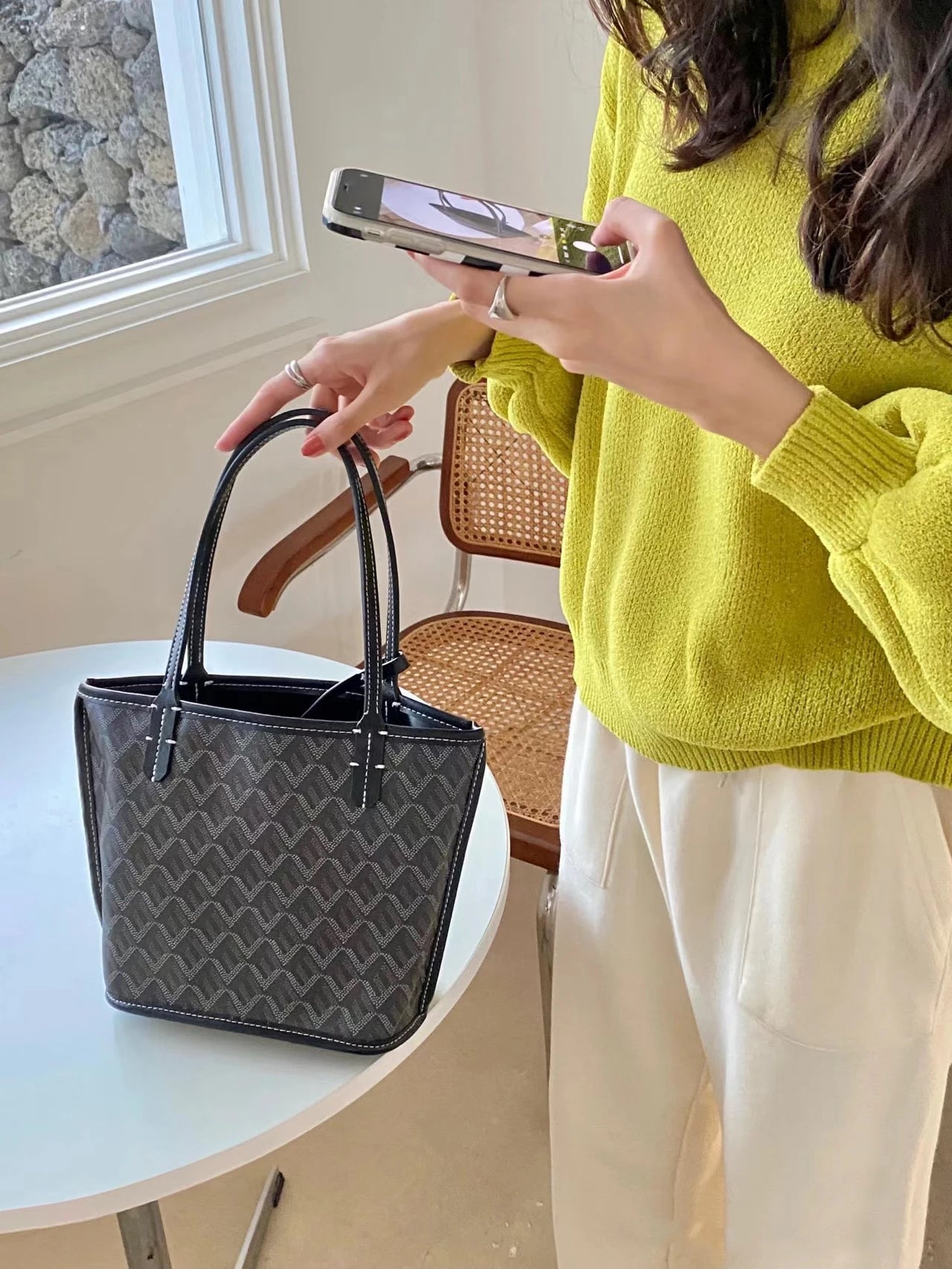 S tote bag A+++++ little bag one shoulder handbaglarge capacity shoulder Shopping bag Mummy tote Bag double sides leather mini