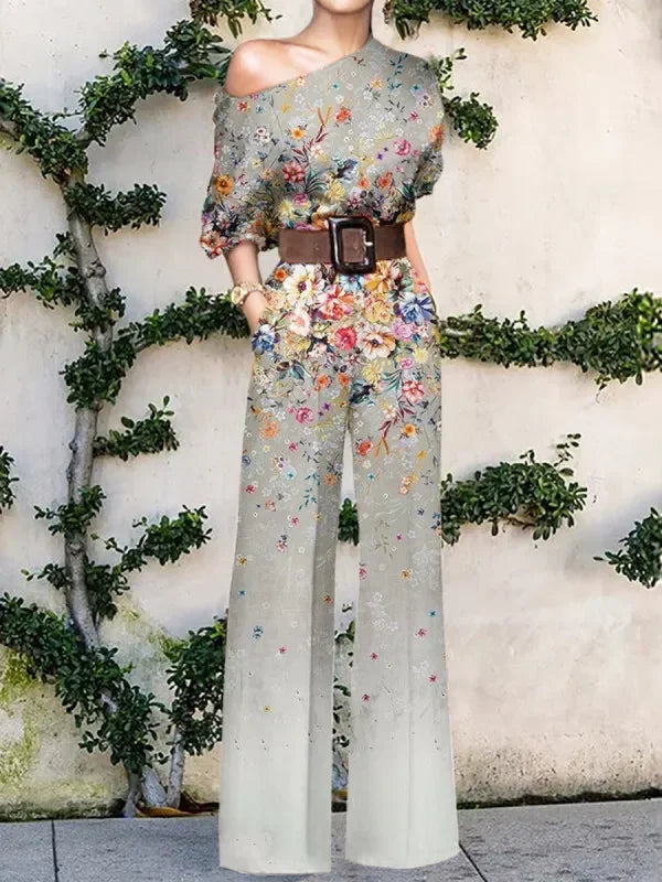 Women Jumpsuits New In Spring Autumn Female Chic Elegant Office Lady Wide Leg Pants Bodysuits Jump Suits for Women One Pieces