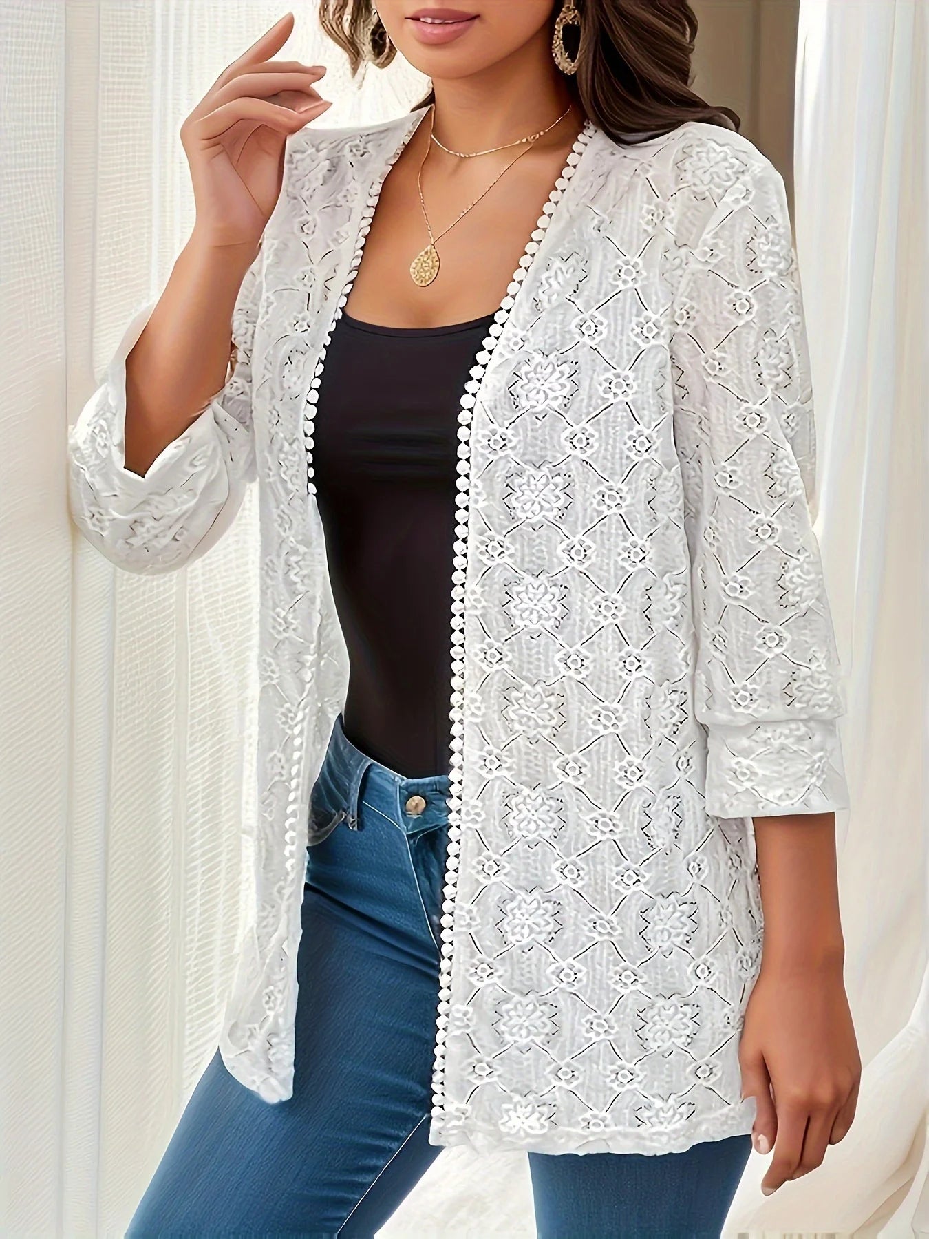 Women's oversized knitted cardigan long cardigan knitted casual loose cardigan
