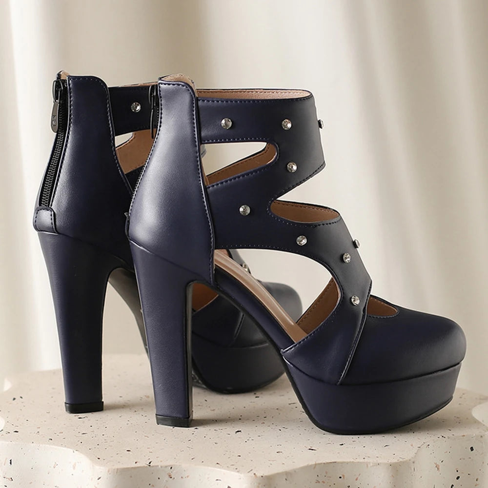 2025 New Summer Platform High Heels Sandals Women Sexy Peep Toe Pumps Fashion Ladies Party Pole Dance Shoes Plus Size 50 338-70