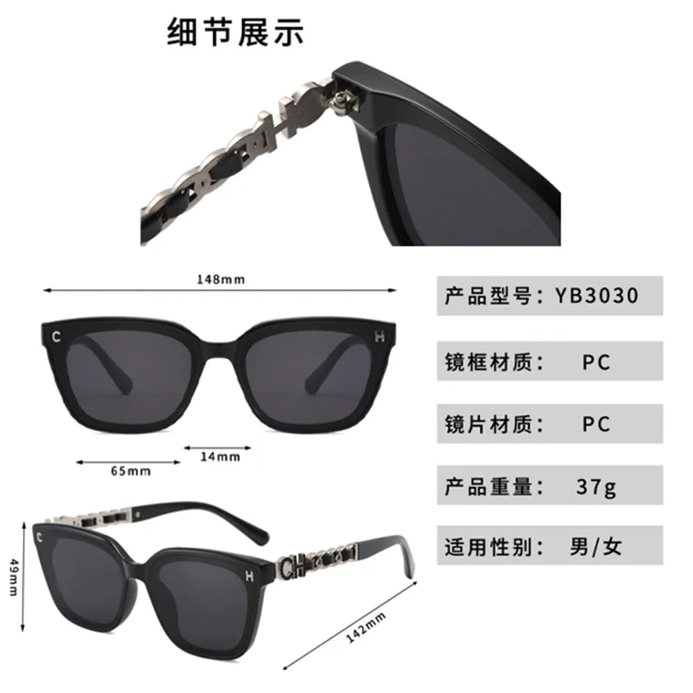 2025 New High Quality Trendy Sunglasses for Men Women Retro Ins Sun Glasses Vintage Designer Eyewear Sunglass Gafas De Sol