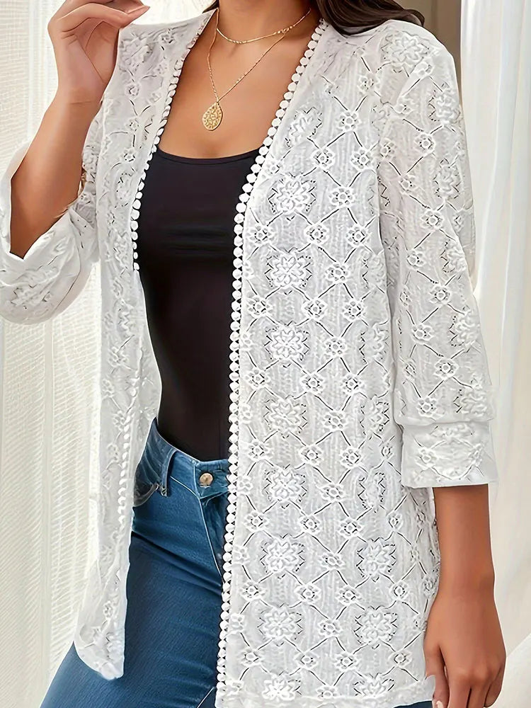 Women's oversized knitted cardigan long cardigan knitted casual loose cardigan