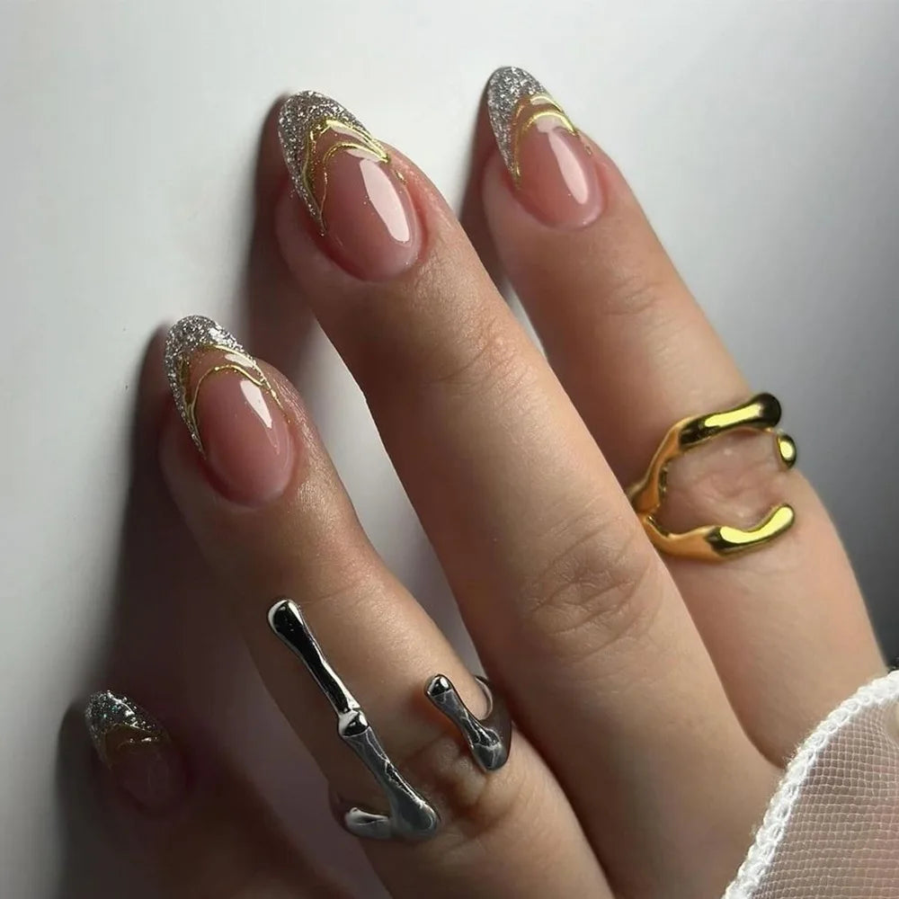 Sparkling Stick-On Nails