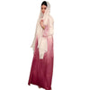 Gradient Fashion Feather Two-piece Set Dress