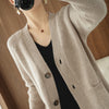 Women's Autumn And Winter New Pure Wool Cardigan
