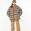 Embroidered American Vintage Plaid Cotton Jacket