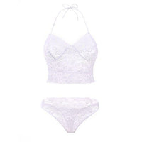 New erotic lingerie Sexy perspective pajamas set Sling lace lingerie