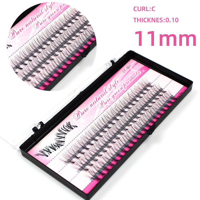 Single Eyelashes, Hairy Chicken Paw Hairs, Grafted Eyelashes, A Cluster Of 10 Self-grafted, Inoculated False Eyelashes