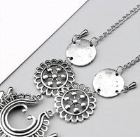 Bohemian Jewelry Antique Silver Color Hollow Flower Chain Anklets Beach Barefoot Sandals Foot Jewelry