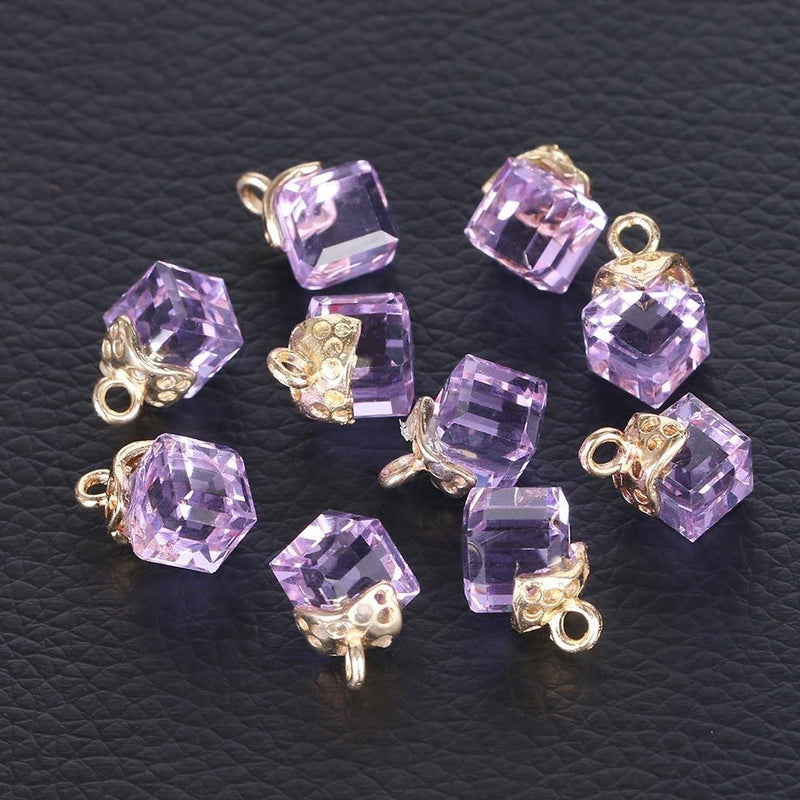 Cubic Glass Crystal Jewelry Making Accessories