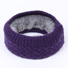 Winter warm men and women bib solid color wool knit plus velvet thick collar European and American scarves