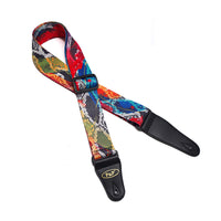 Printed guitar strap factory folk electric guitar strap