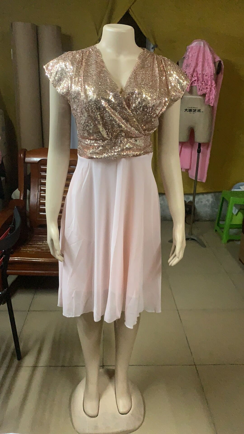 Dress Ladies Knee-Length Club Evening Dress Waist Dress Oversized Elegant Dress