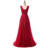 Robe De Soiree SSYFashion Sexy Backless Long Evening Dresses The Bride Elegant Banquet Green Lace V-neck Formal Party Gown