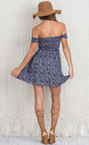European And American Style Sexy One-neck Strapless Elastic Waist Floral Short Dress