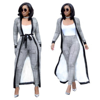 Women's Two-piece Suit, Nightclub Clothes With Pockets, Belts Included