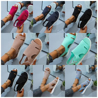 Knitted Rhinestone Sandals