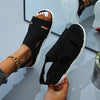 Knitted Rhinestone Sandals