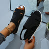 Knitted Rhinestone Sandals