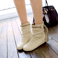 Inside height female boot autumn and winter