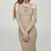 Hip Wrap Long Dress Two-piece Set