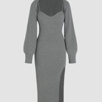 Women's Fashion Suspenders Dress Two-piece Set