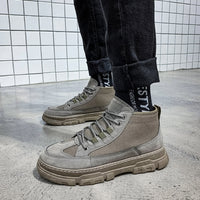 Fashion casual leather boot man