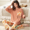 Long-sleeved Trousers Solid Color Two-piece Suit Can Be Worn Outside