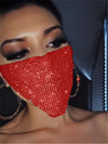 Explosive metal flash jewelry mask