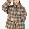 Embroidered American Vintage Plaid Cotton Jacket