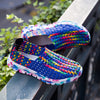 Ethnic style ladies knitted shoes