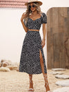 Women's Short-sleeved Dress Two-piece Set