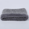 Winter warm men and women bib solid color wool knit plus velvet thick collar European and American scarves