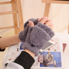 Ladies fleece flip fingerless gloves