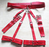 Set of leather bracelet belts