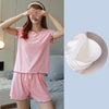 Ice Silk Thin Home Clothes Two Piece Suit