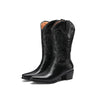 Embroidered Retro Women's Western Cowboy Boot