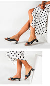 Chunky heel sandals