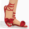 Fashion Plus Size Flower Flat Sandals Ladies Sandals