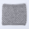 Winter warm men and women bib solid color wool knit plus velvet thick collar European and American scarves