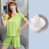 Ice Silk Thin Home Clothes Two Piece Suit