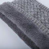 Winter warm men and women bib solid color wool knit plus velvet thick collar European and American scarves