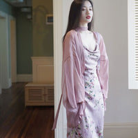 Two Piece Floral Suspender Dress Set