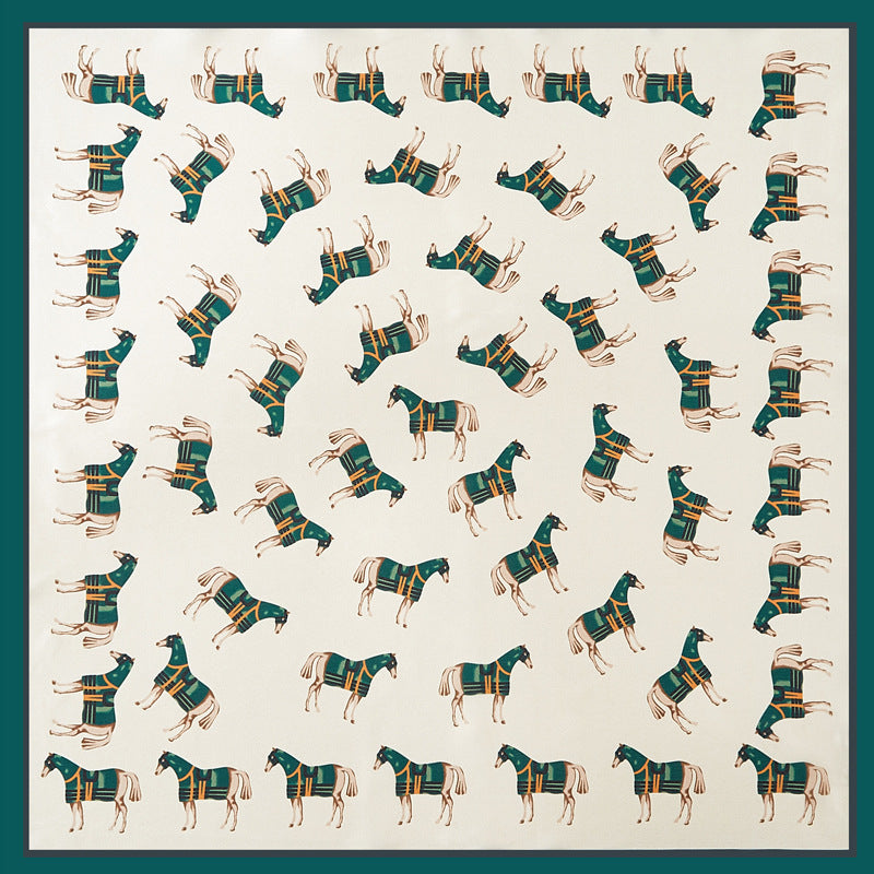 New Simulated Silk Satin Printed Scarves